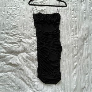 Structured Black Bodycon Dress